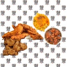 Chicken and Shrimp combo Dinner.